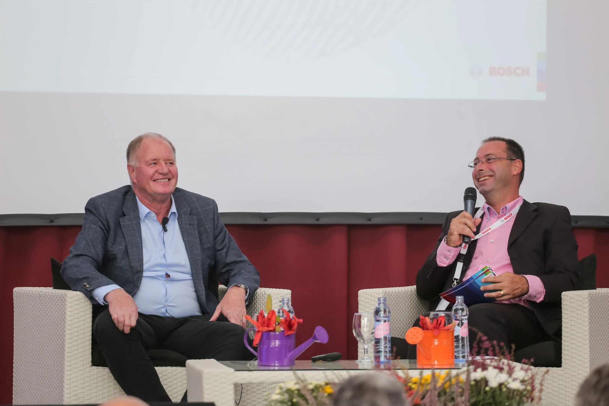 Bence László Tarr co-presenting with Dr. Dénes Kemény at the first RBHH Leadership Day