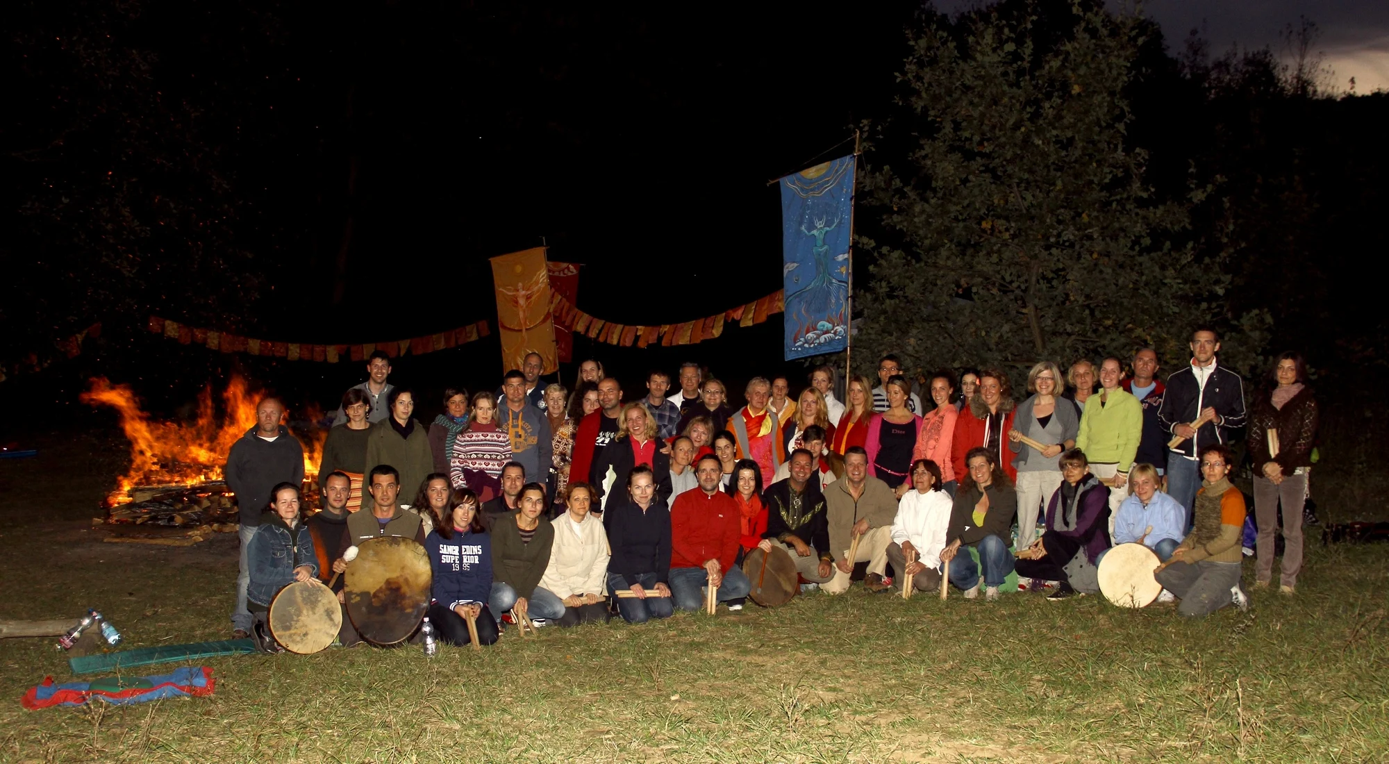Participants at the 2012 · Autumn Four Seasons Firewalk