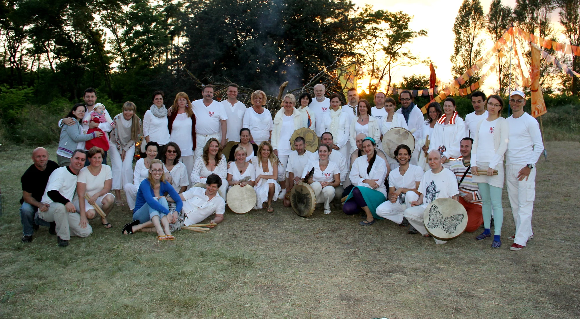 Participants at the 2014 · Summer 1 Four Seasons Firewalk