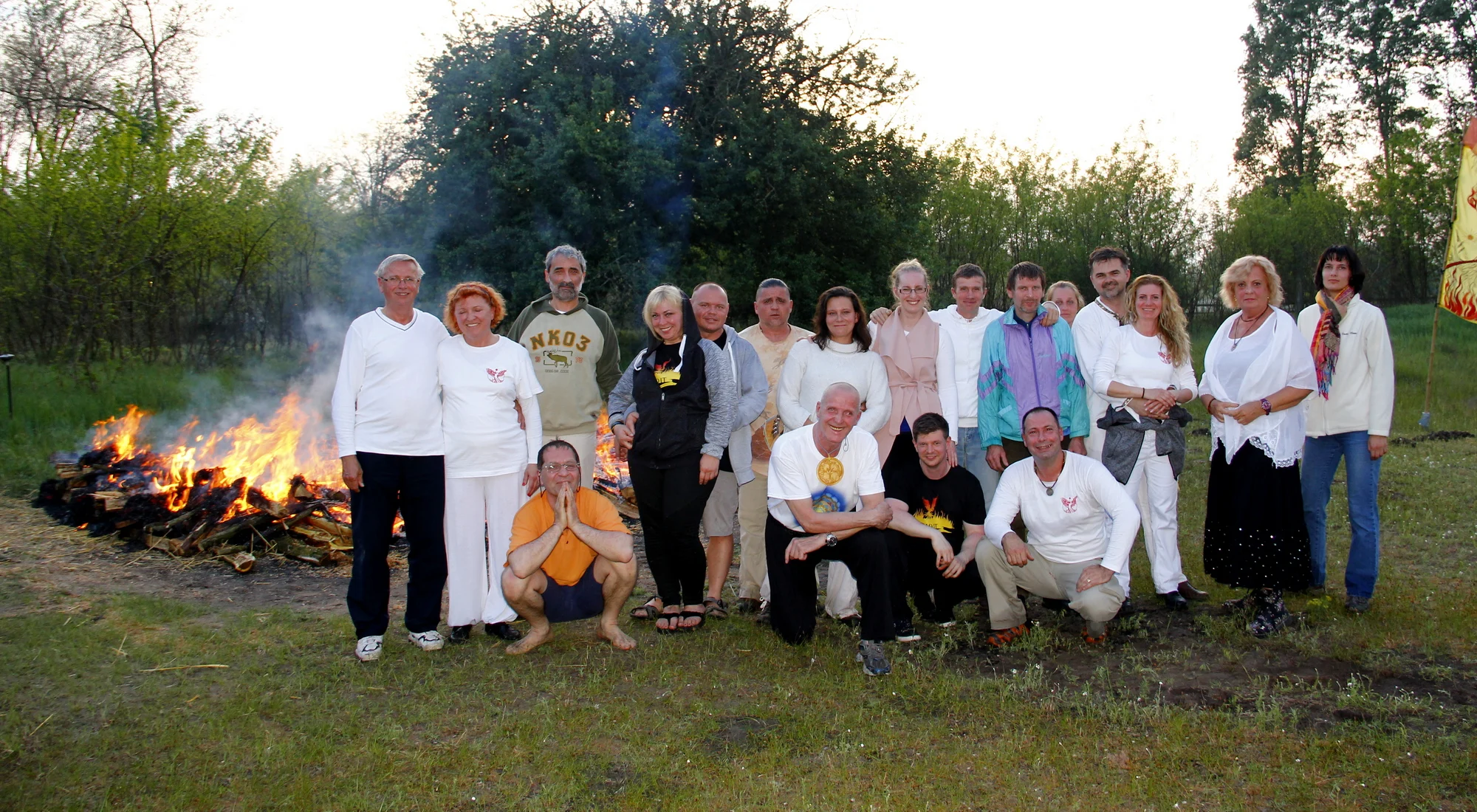 Participants at the 2017 · Spring Four Seasons Firewalk