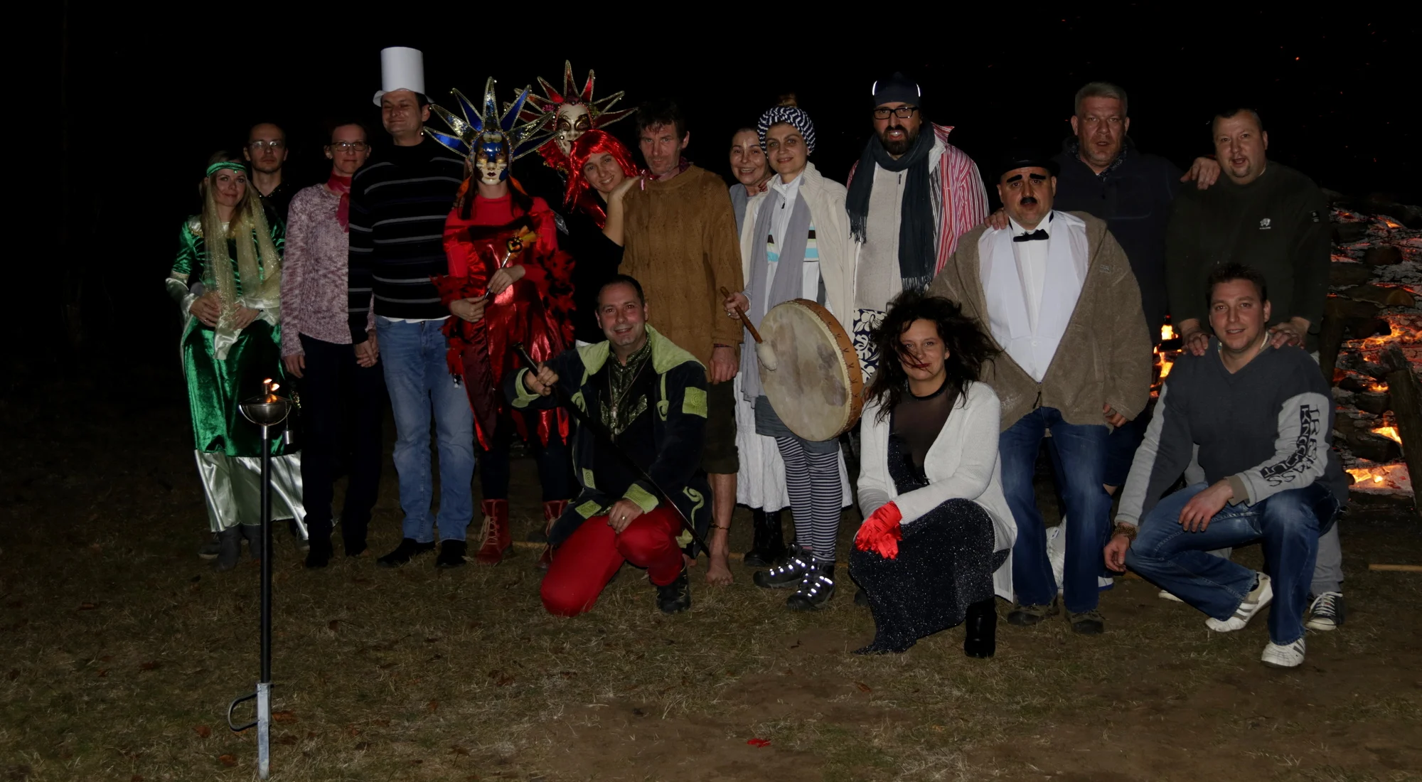 Participants at the 2019 · Winter Four Seasons Firewalk