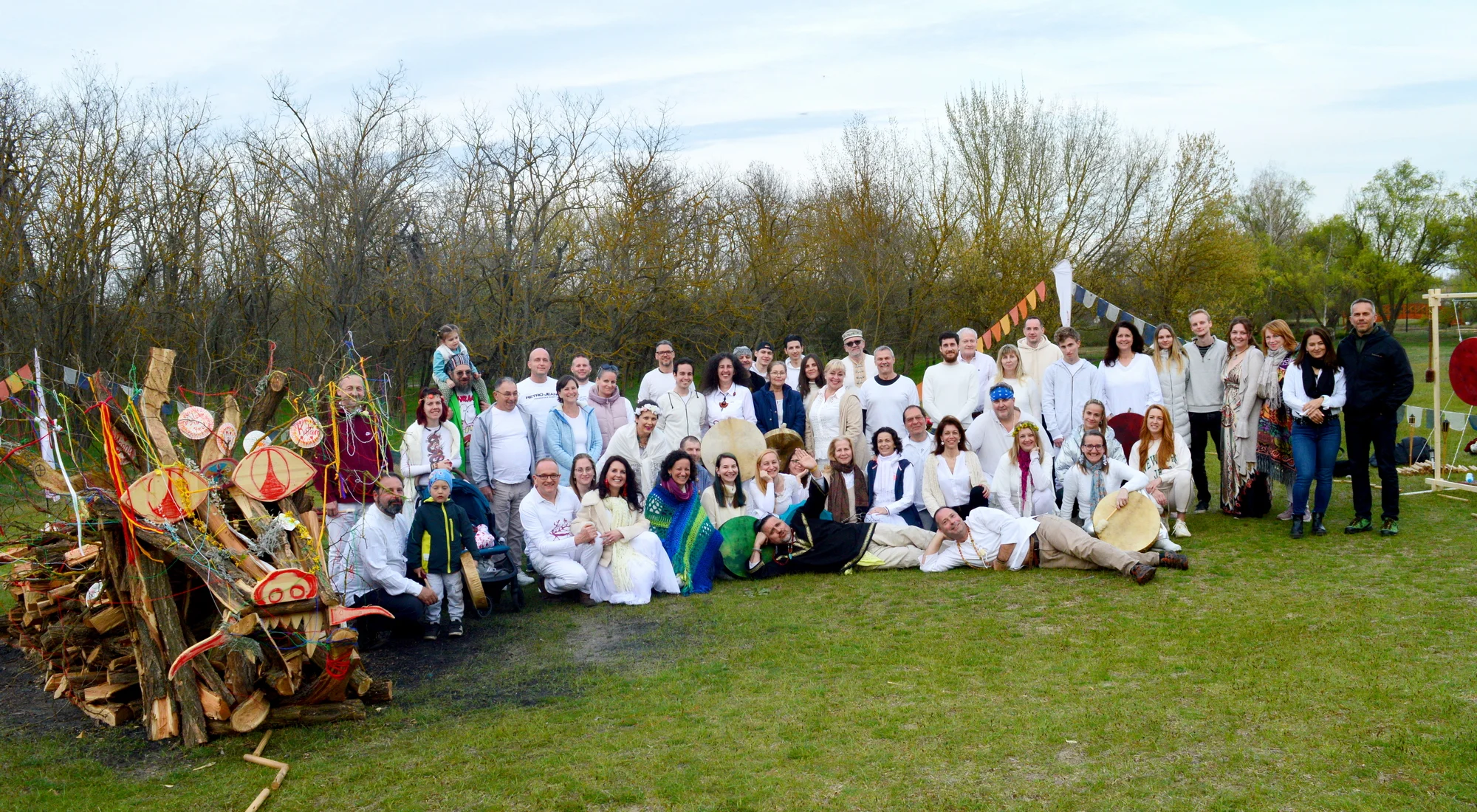 Participants at the 2024 · Spring Four Seasons Firewalk