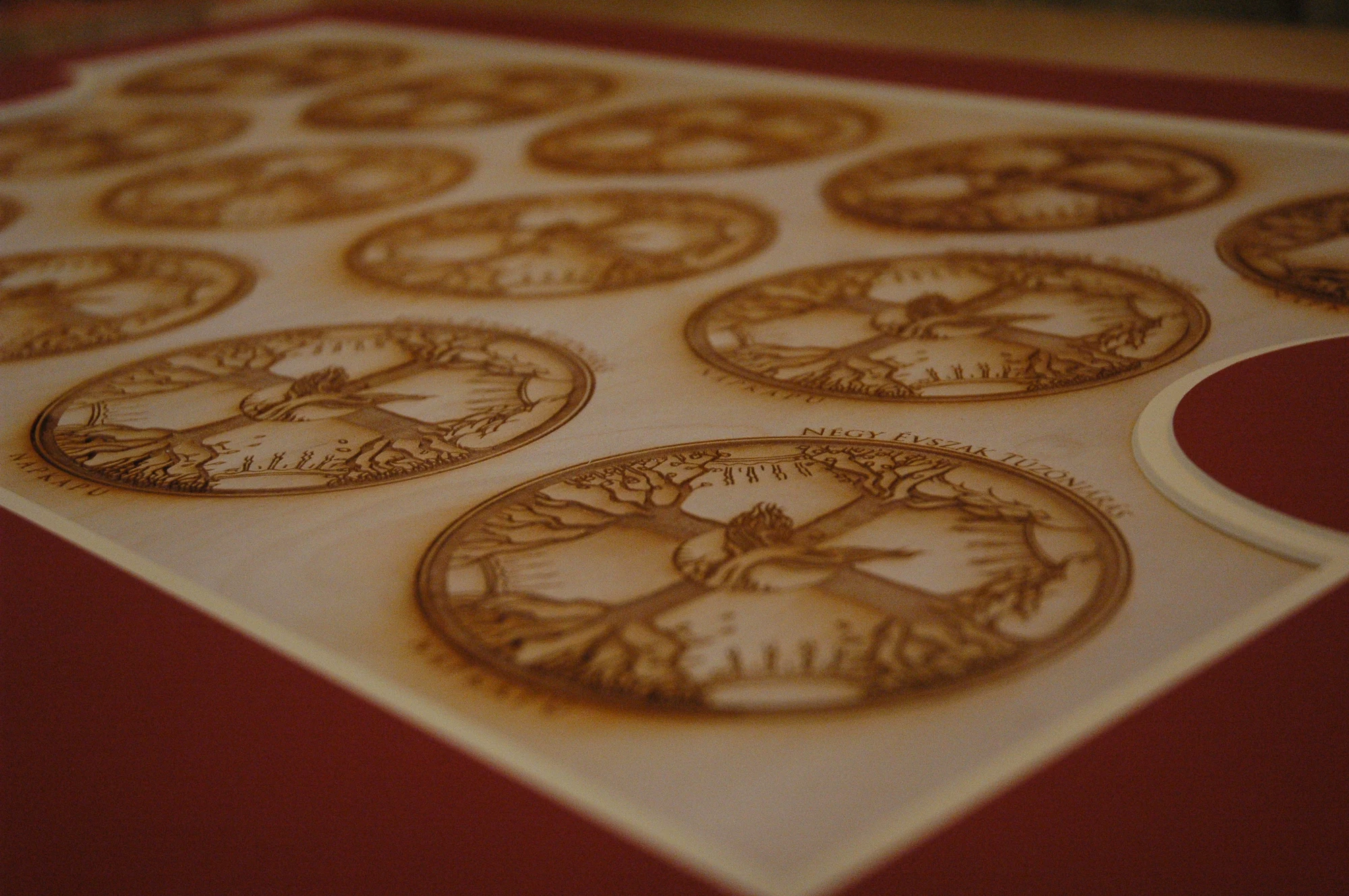 Four Seasons Firewalker recognition plaques ready for presentation