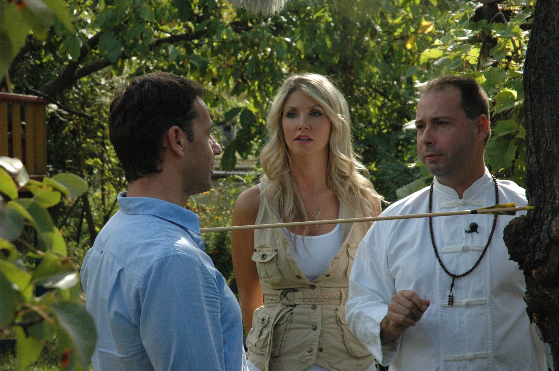 Bence László Tarr during an RTL Klub television interview